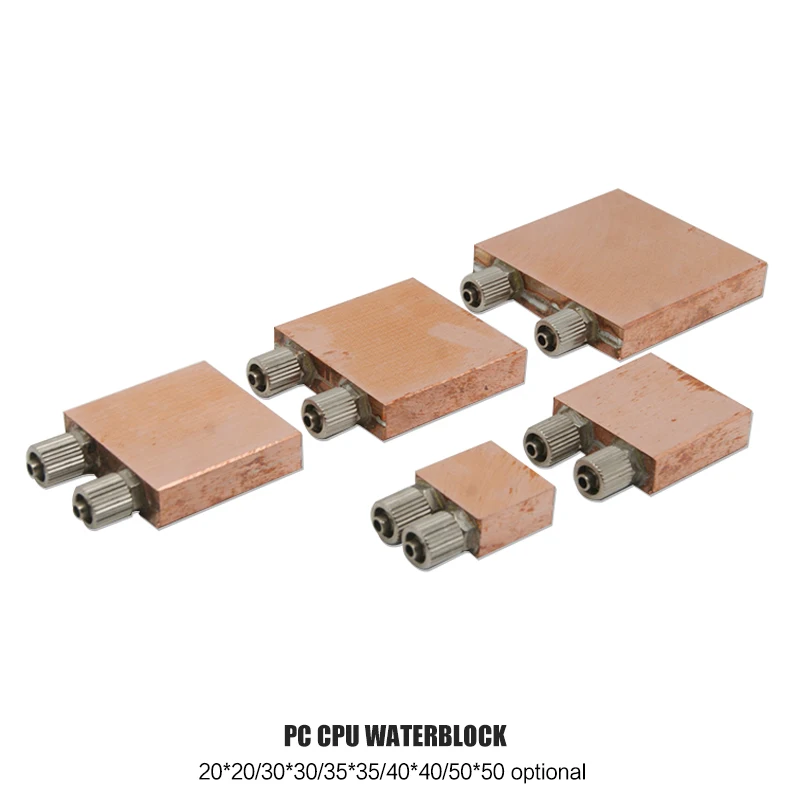 Laptop Watercooler CPU Block Heatsink Copper Radiator 40X40 20X20 30X30 50X50mm TEC Industrial Refrigeration DIY MOD Part