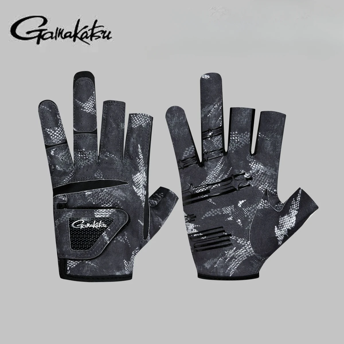 Gamakatsu Guantes de pesca tres dedos – Antideslizantes mar