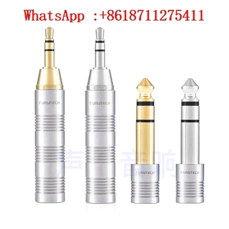 6.3 to 3.5 gold plated rhodium-plated carbon fiber 3.5 to 6.3 headphone adapter adapter