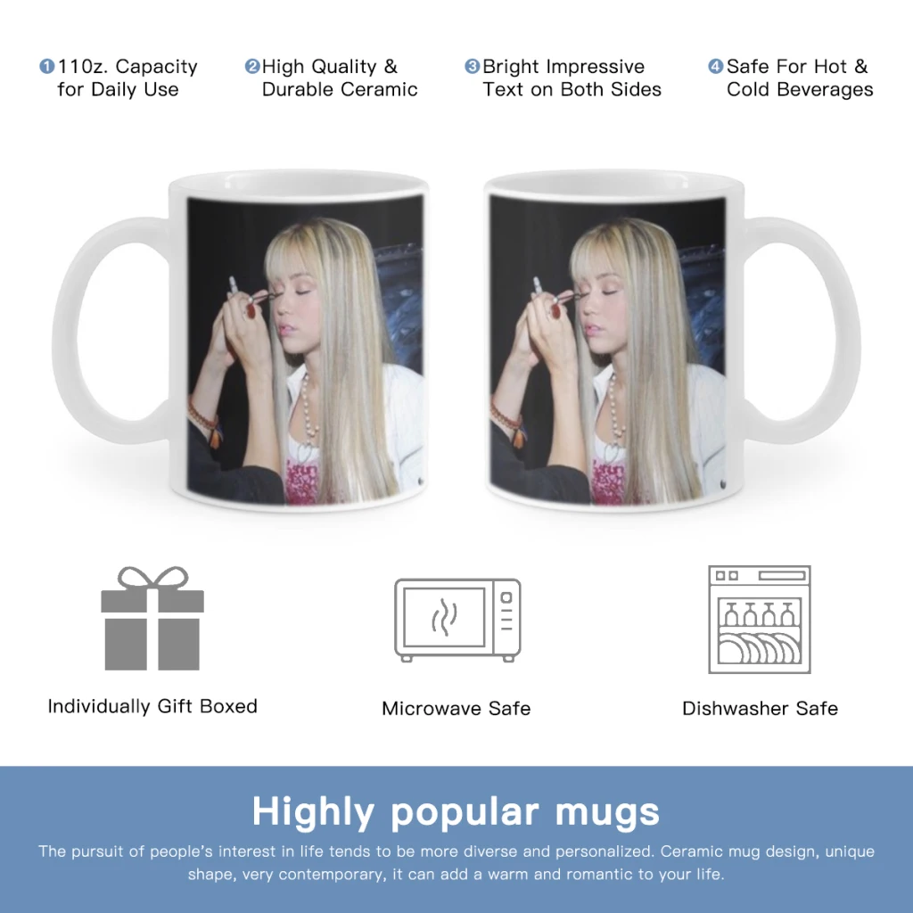 

Miley Cyrus album Free shipping 11OZ Coffee Mug Beer Mugs Tea Milk Cup For coffee Lovers Surprised Gift