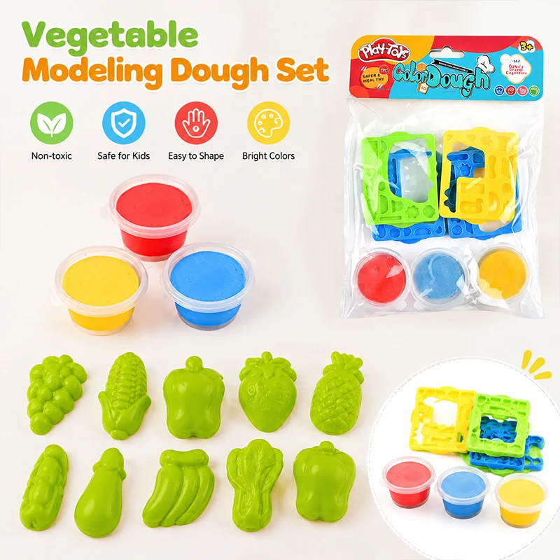 Kids Modeling Clay Toys Clay Making Kit for Girls Boys Plasticine and Tools Set Sensory Toys Educational Art and Creativity Kits