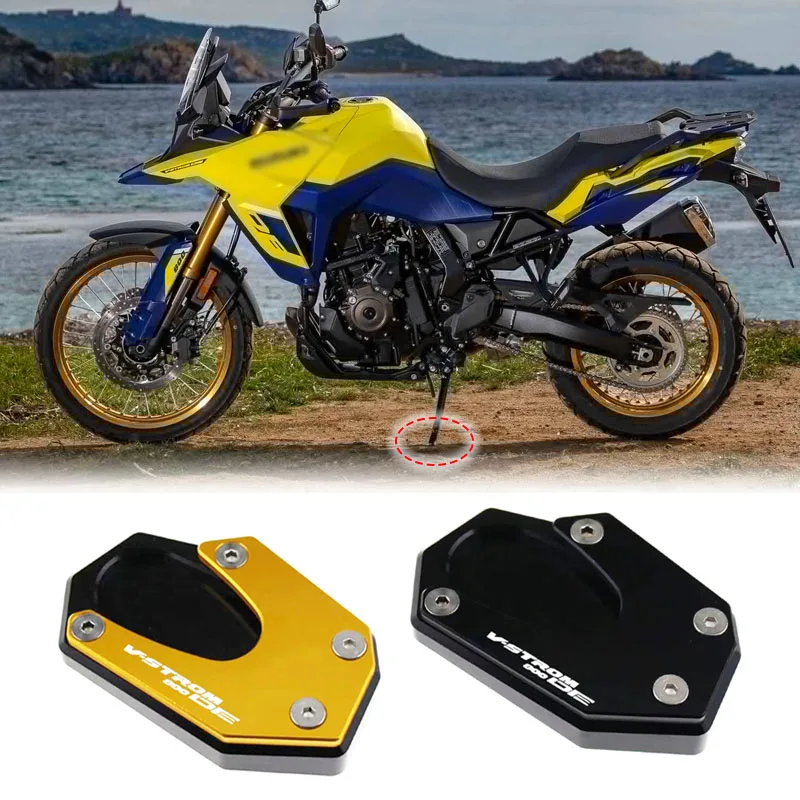 

For Suzuki VStrom 800DE V-STROM 800 DE 2023 Motorcycle CNC Foot Side Stand Enlarger Support Plate Kickstand Extension Pad