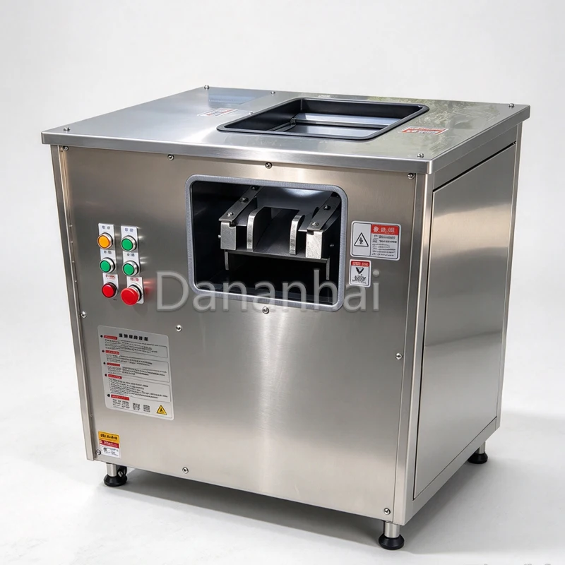 Automatic Fish Fillet Cutter, Industrial Oblique Slicing Machine, Low Vibration Seafood Processing Equipment For Factory