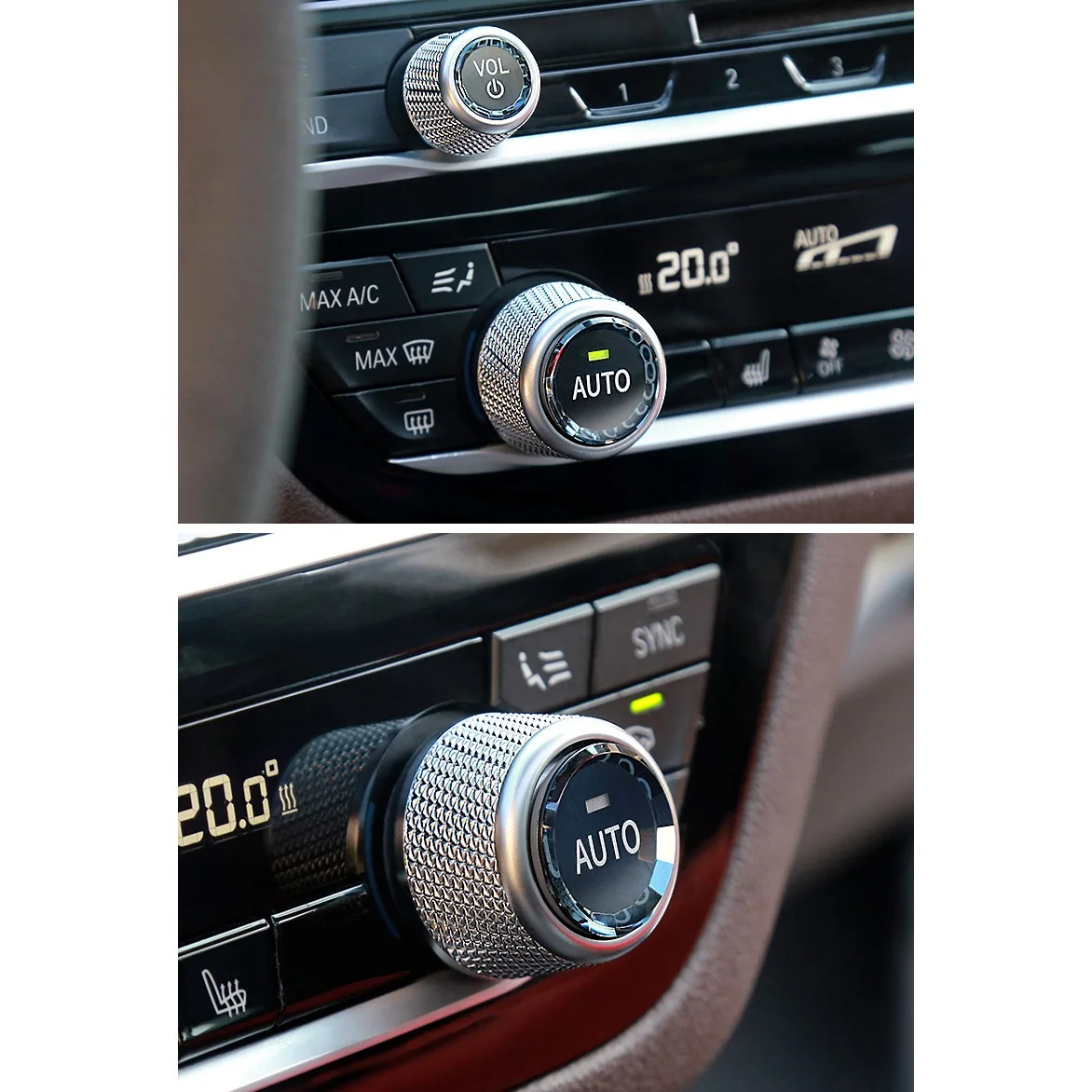 Authentic Car Crystal Air Conditioning Buttons Switch Cover Trim For-BMW 5 6 7 Series GT/F11/X5/F15/X6/F16/F10/F18/F12/F13/F01/F
