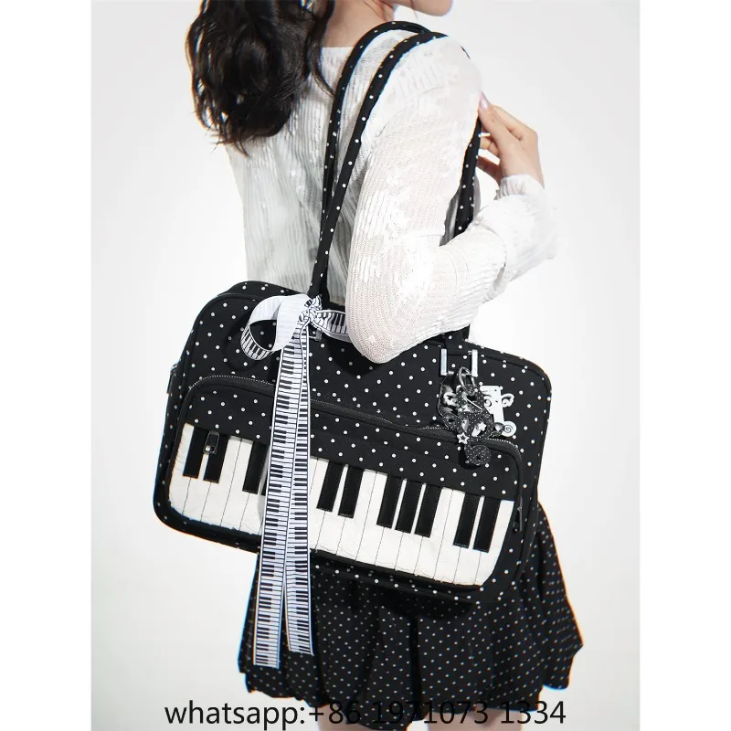 Contrast Wave Point Piano Bag Sac Femme Underarm Shoulder Bags for Woman Trendy Original Bolsos De Mujer Spice Girl Bolso