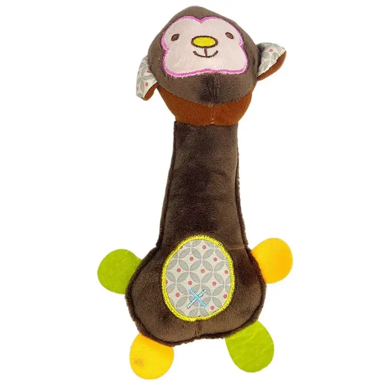 Jouet en peluche qui couine pour petit chien, animal de compagnie, beurre, singe, cerf, dessin animé, coule, petit