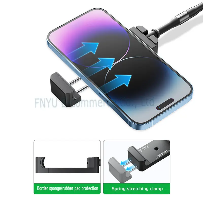 Air Leak Tester QIANLI MEGA-IDEA Curved / Flat Edge Waterproof Sealing Inspection for Phone Repair Accurate Tightness Test Tool