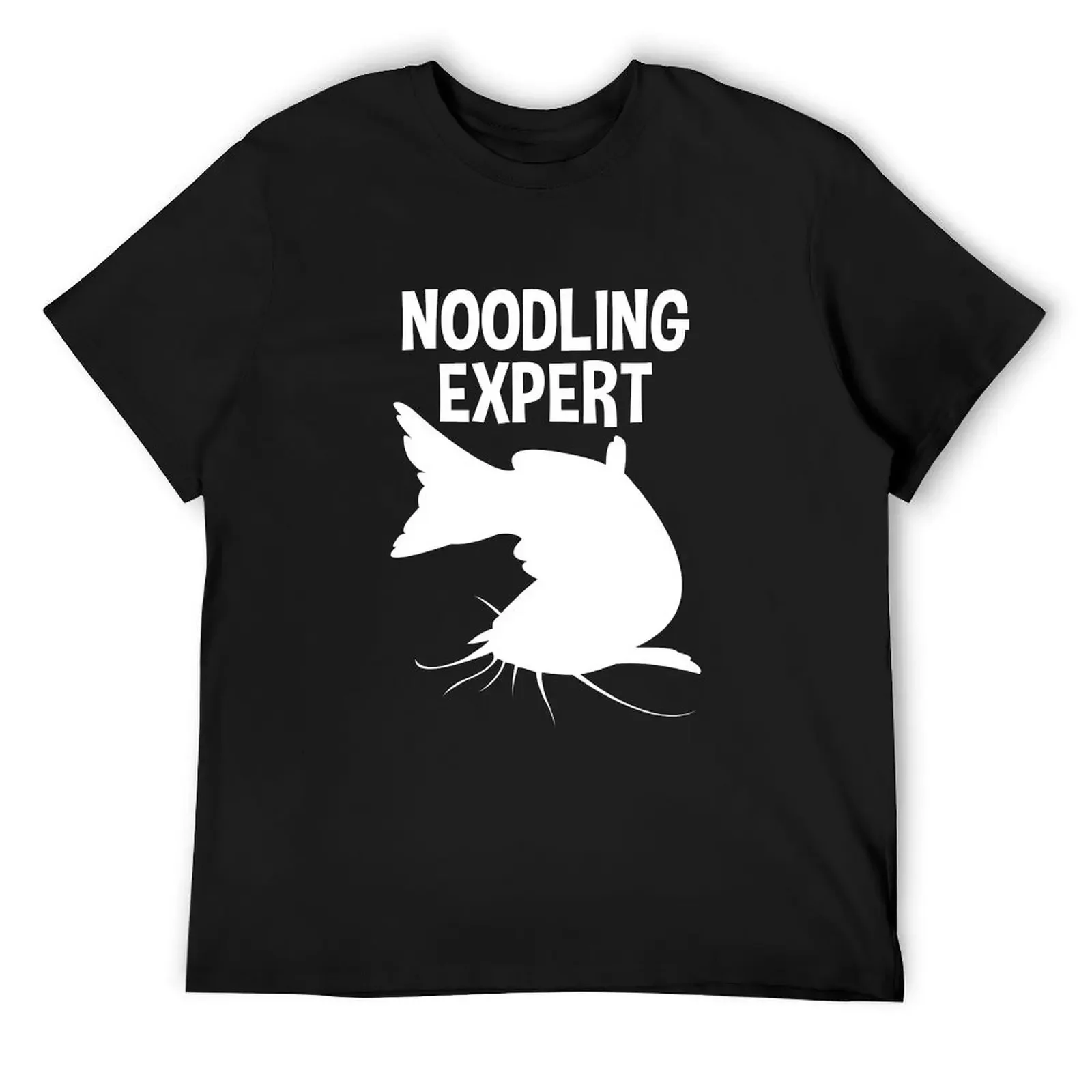 Noodling Expert Tee Shirt Catfish Fishing Hands Only T-Shirt customs korean fashion mens graphic t-shirts hip hop