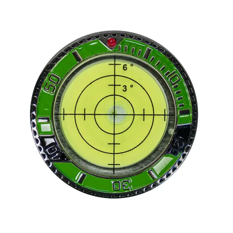 Golf Ball Marker Level Golf Hat Clip Ball Marker With High Precision Level Sure Putt Pro Green Reading Aid Poker Chip Style