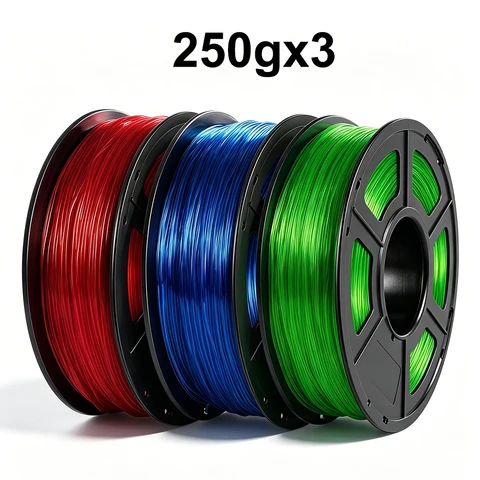 EasyThreed TPU гибкая нить 1.75 мм прозрачно-синяя