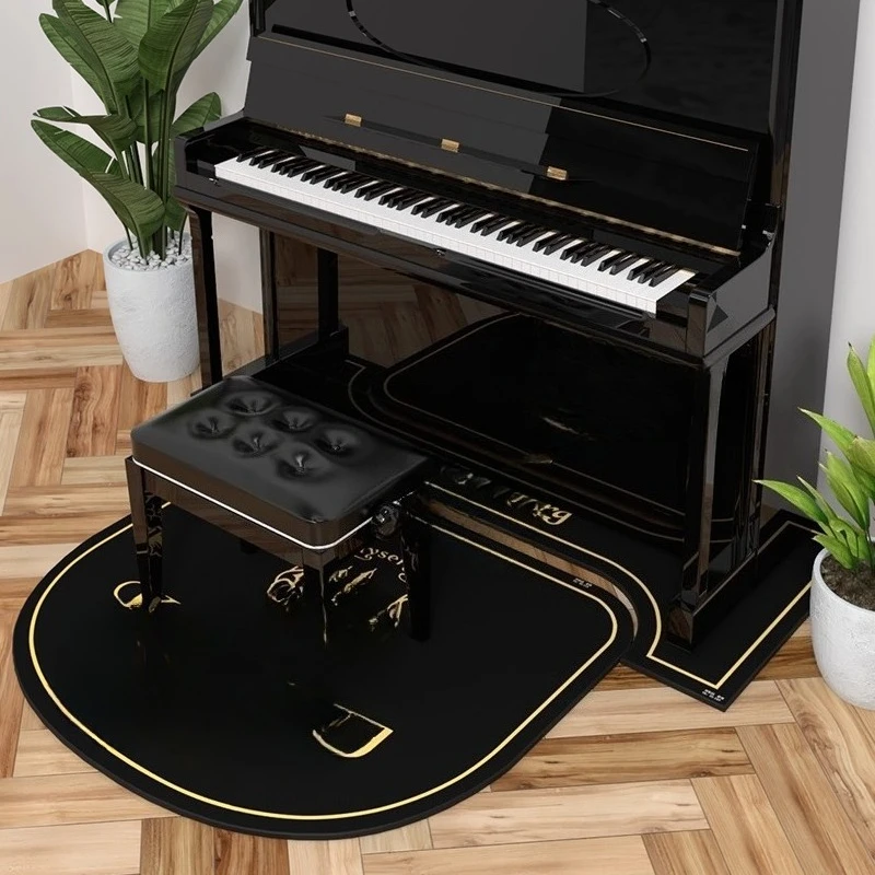 

Upright piano floor mat Recording studio sound insulation mat Two-piece set Noise reduction carpet floor mat