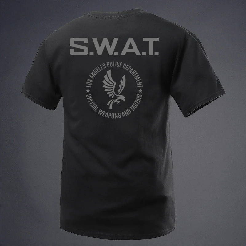 2026 Hardman Club LAPD Los Angeles Team Eagle Model Round-neck Short-sleeved T-shirt Military Fan Tactical Style