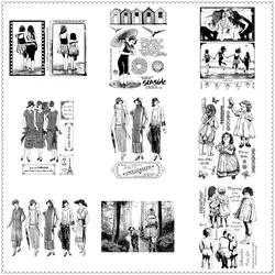 Vintage Lady Friendship Lover 2022 New Retro Clear Stamps For Scrapbooking Paper Making Account Craft Set Card Transparent Seal