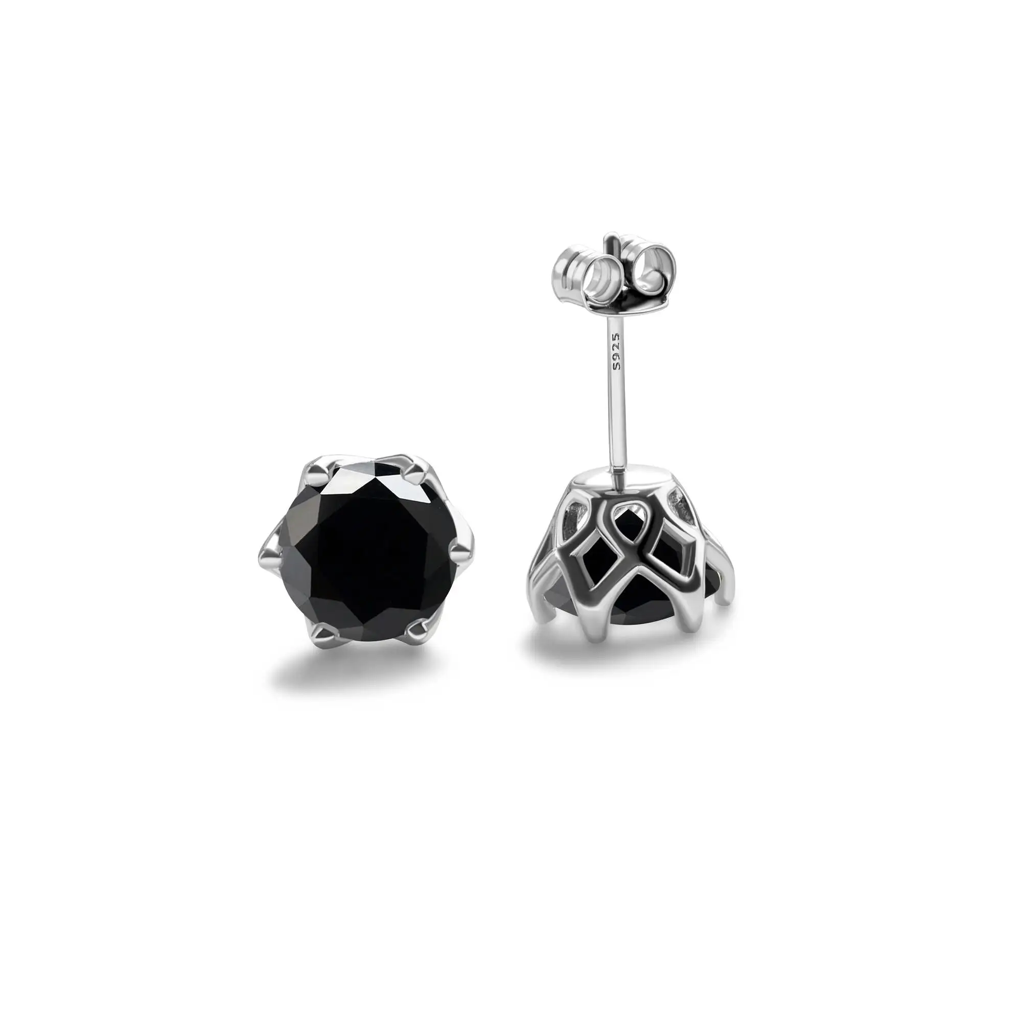 925 Sterling Silber Moissan ite Ohrringe für Frauen mit super funkelnden zertifizierten Labor Moissan ite Diamant weiblichen edlen Schmuck Geschenk – Detail 4
