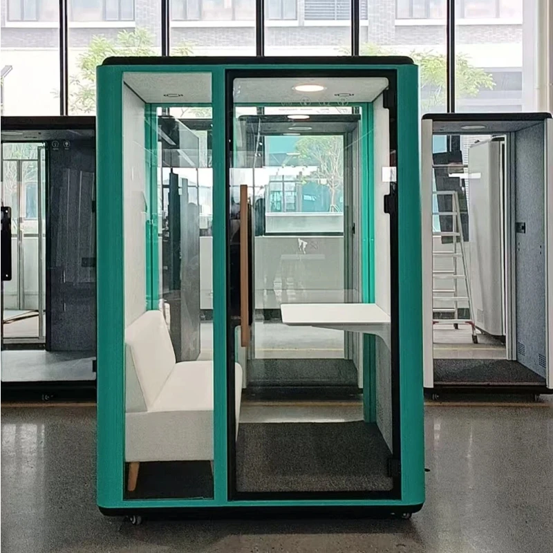 Modern Coworking Video Conference Room Office Pod Movable Modular Soundproof Phone Booths For Hospital Mall Office Building