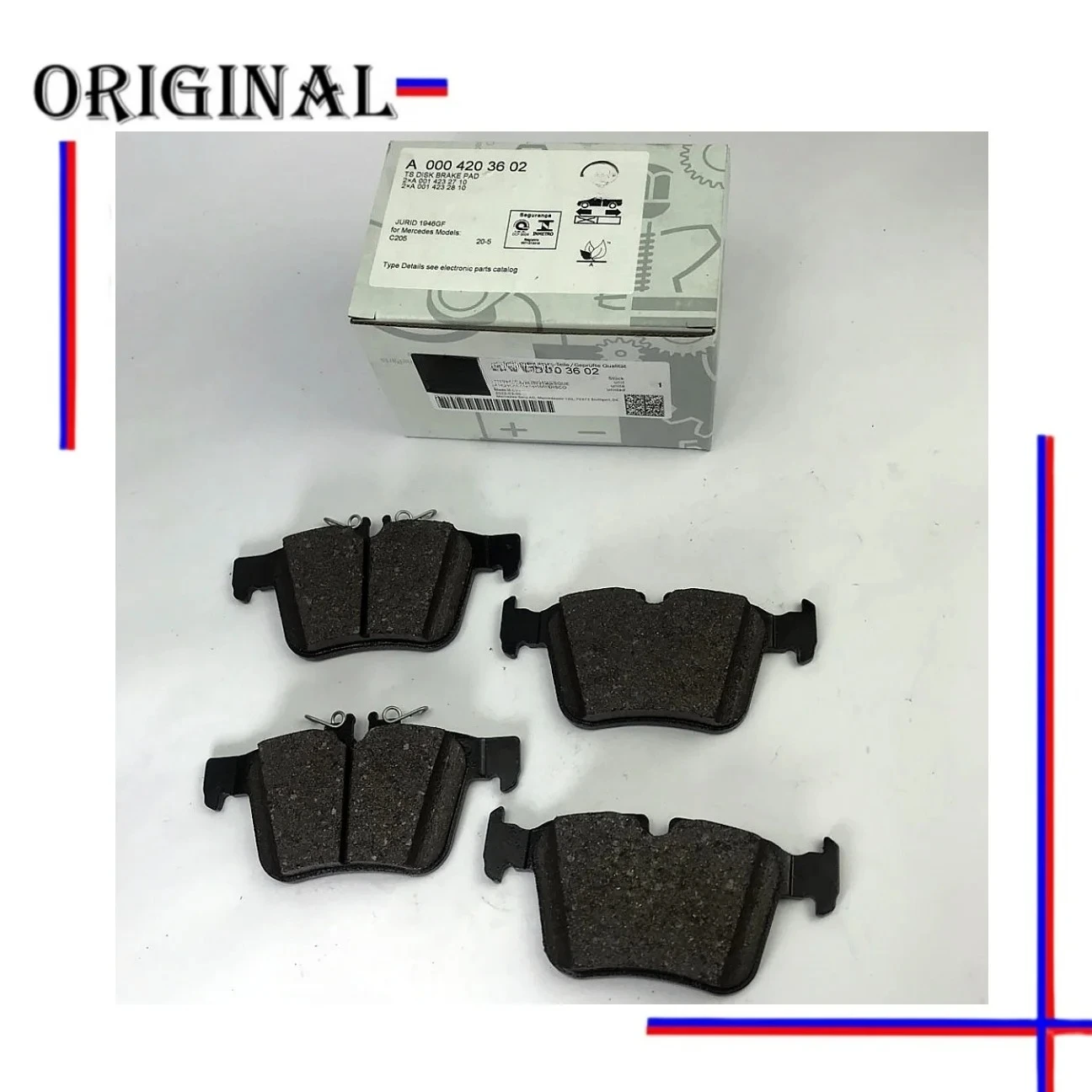 

A0004203602 A0004209403 Brake Pads for Mercedes C-Class W205 Brand New Original Auto Braking System Genuine Replacement Parts
