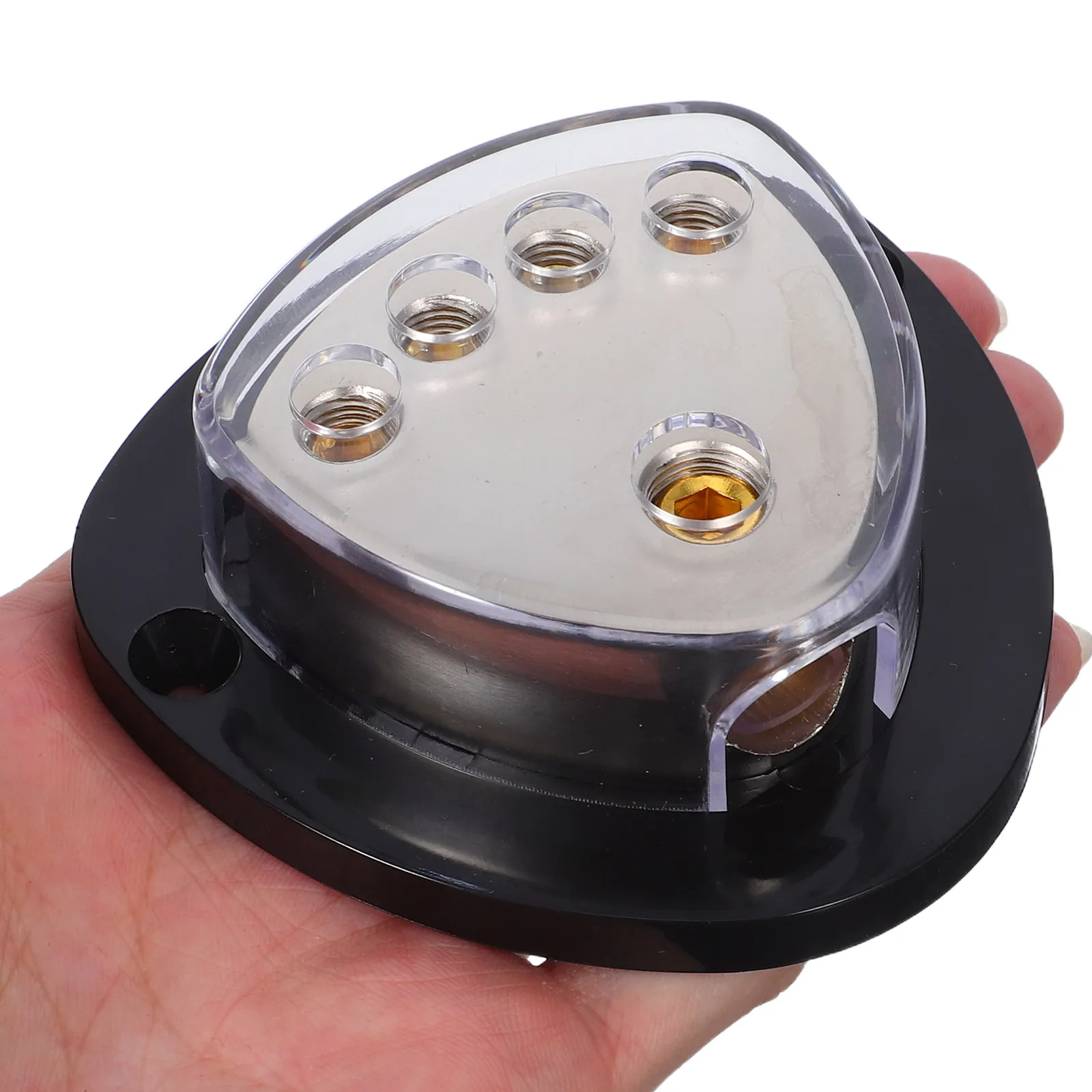 Car Audio Distribution Block 4 Way Ground Cable Splitter Vehicle Amp System Stable Power Distributor Car Amplifier Junction Box