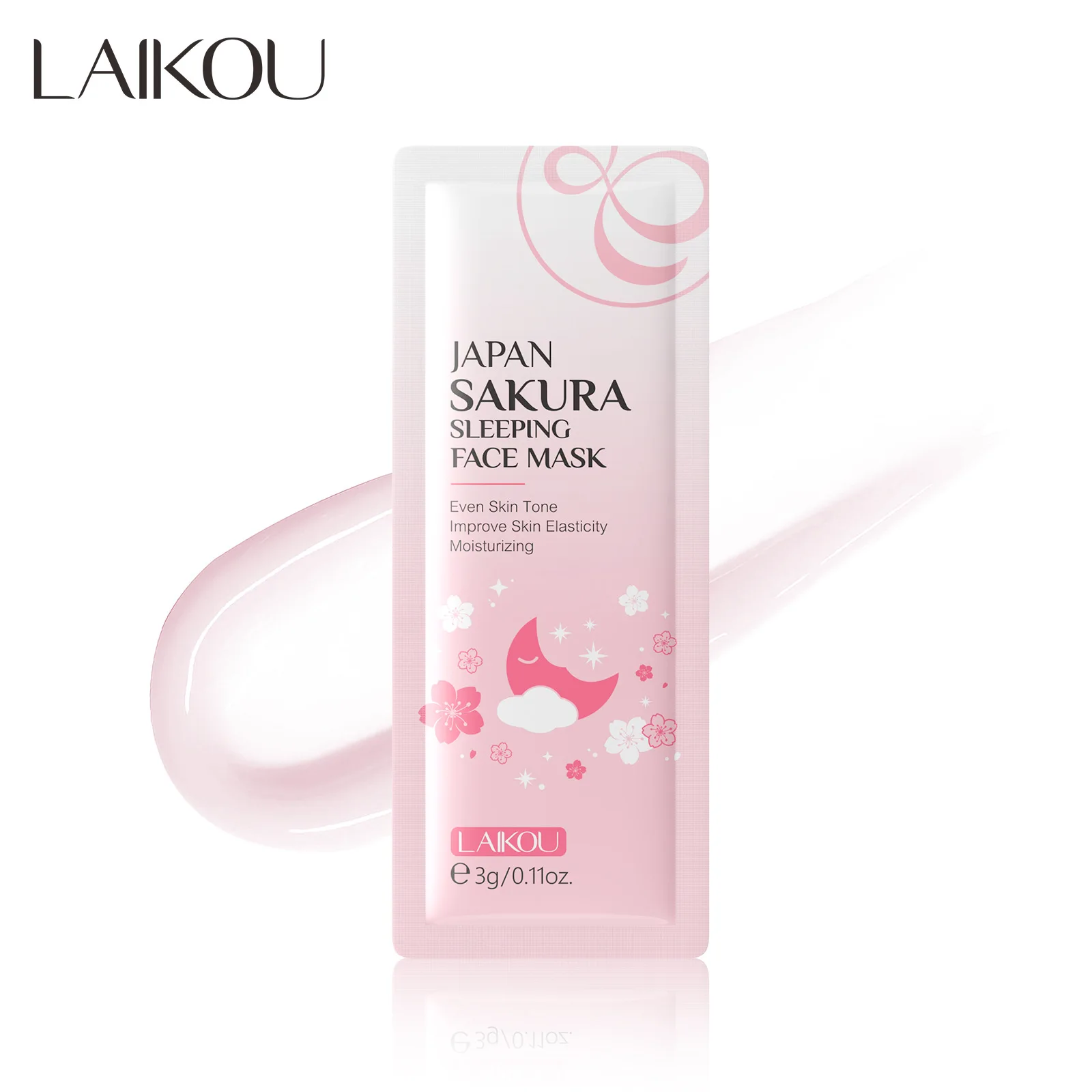 LAIKOU 5pcs Moisturizing Facial Mask Hydrating Sleeping Face Sheet Masks Repairing & Nourishing Night Face Mask Skin Care