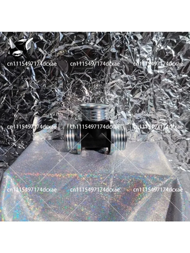 3-Way Air Pipe Connector Metal Hose Adapter Fitting Internal External Thread Coupling for Pneumatic Systems