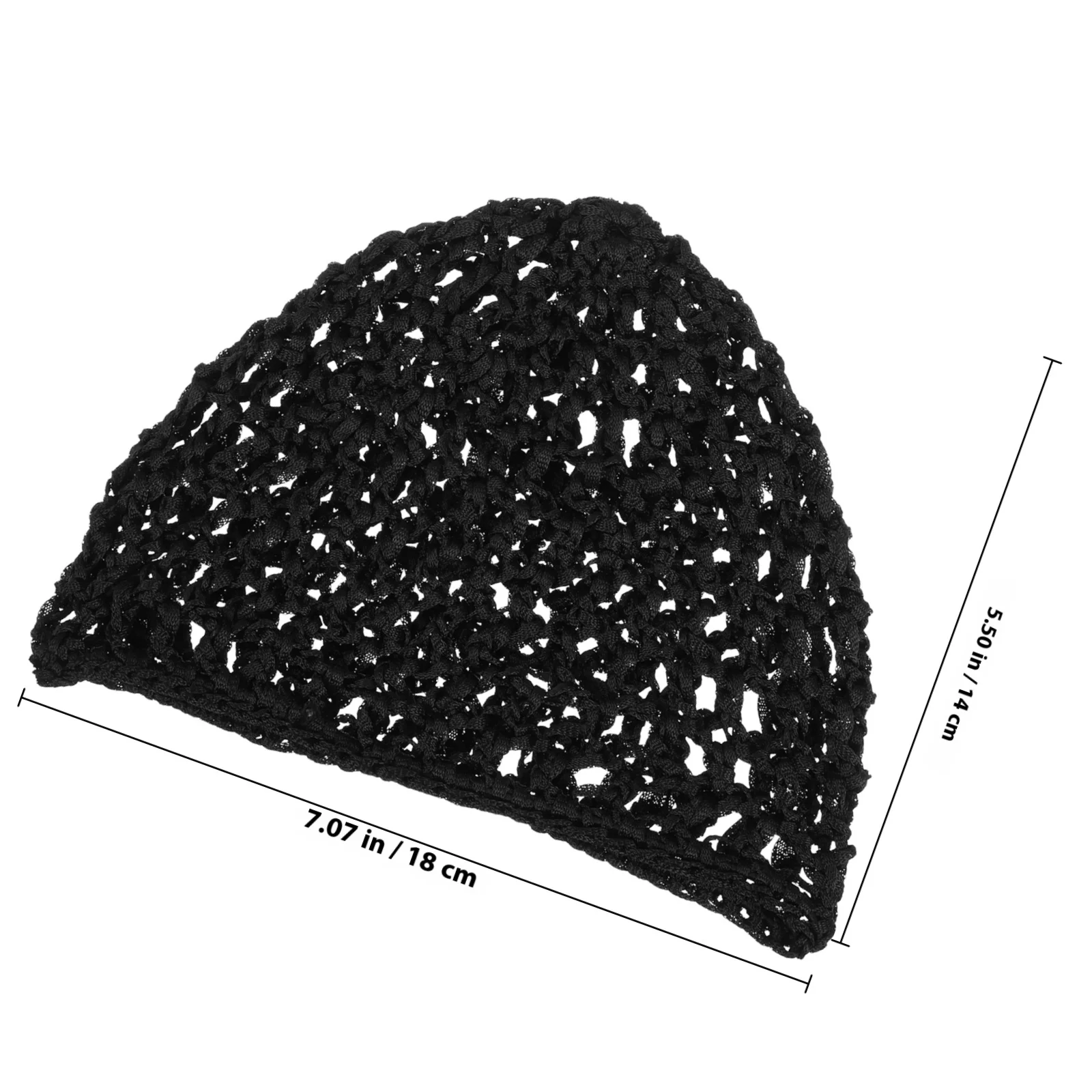 6 قطع من شبكات الشعر المرنة، غطاء قبعات كروشيه متماسكة للنساء، شعر طويل مجعد، قبعة تصفيف متينة، غطاء نوم هدية