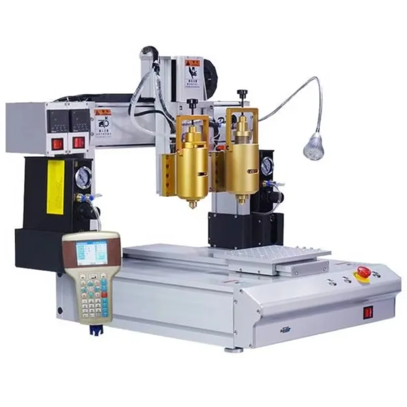 التلقائي بالكامل 3 محور لاصق موزع الفوق الغراء الروبوتات Led مزدوجة رئيس محطة واحدة آلة توزيع الغراء يسيح بالحرارة #5