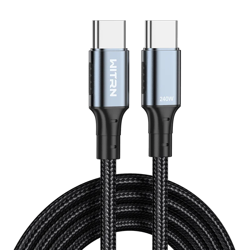 New WITRN 240W fast charging data line PD3.1 EPR high-power 28V double-head TYPE-C super conductive male to male