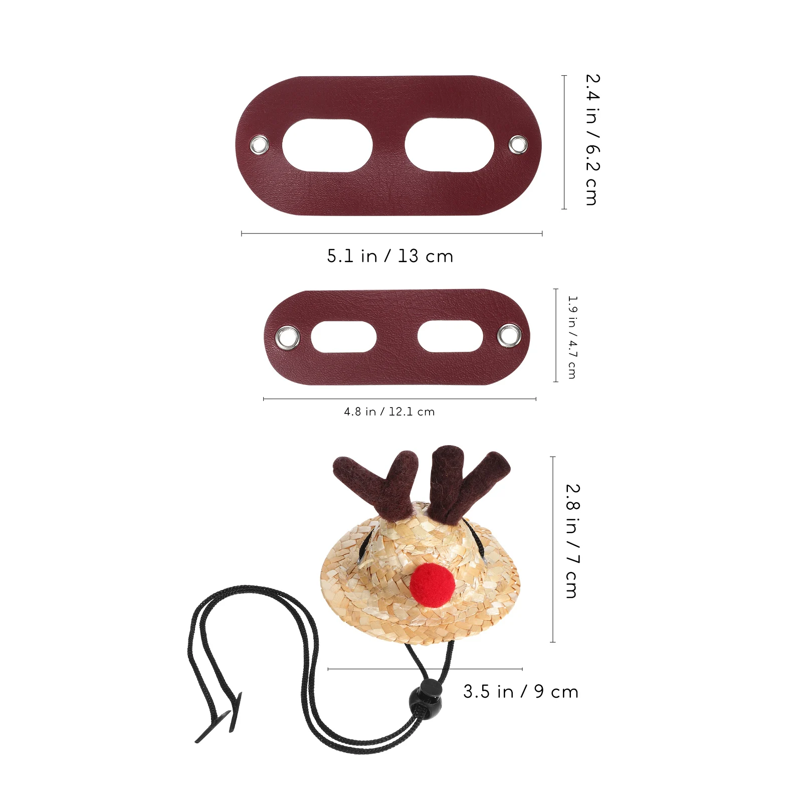 

1 set 1 Set Christmas Lizard Costume Set Hat Scarf Leash For Bearded Dragon Gecko Reptile Walking Harness Outdoor Adventure Gear