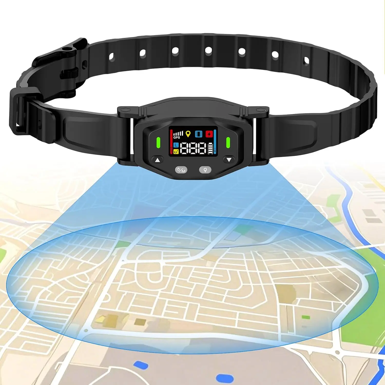 

Беспроводная система GPS-ограждения для собак, водонепроницаемый ошейник с коррекцией посредством звука, вибрации и электрошока, радиус действия 25-999 ярдов для собак весом более 18 фунтов.