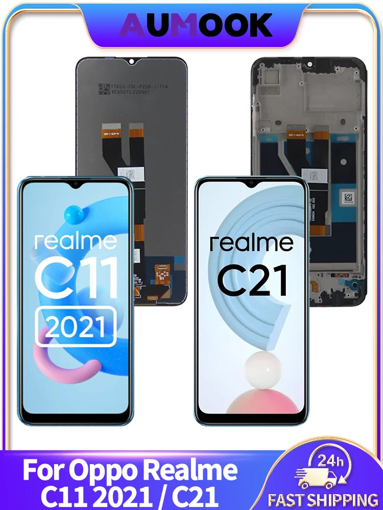 Wyświetlacz IPS LCD do Oppo Realme C11 2021 RMX2001 C21 RMX3201, ekran dotykowy z digitizerem i ramką, 6.52 cala, część zamienna do naprawy LCD — zdjęcie produktu 7