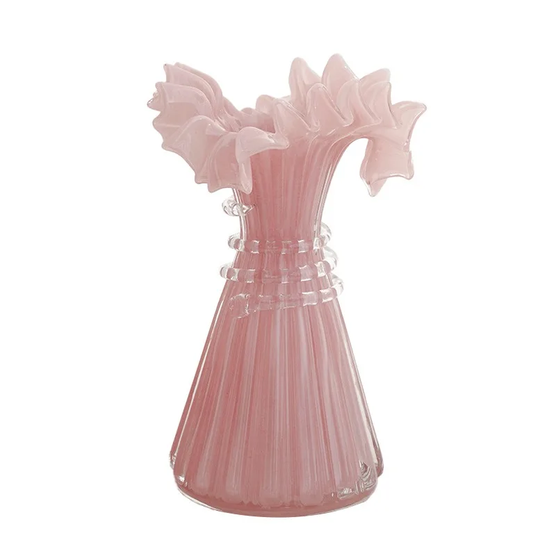For glazed vase medieval Fenton pink skirt light luxury living room flower arrangement