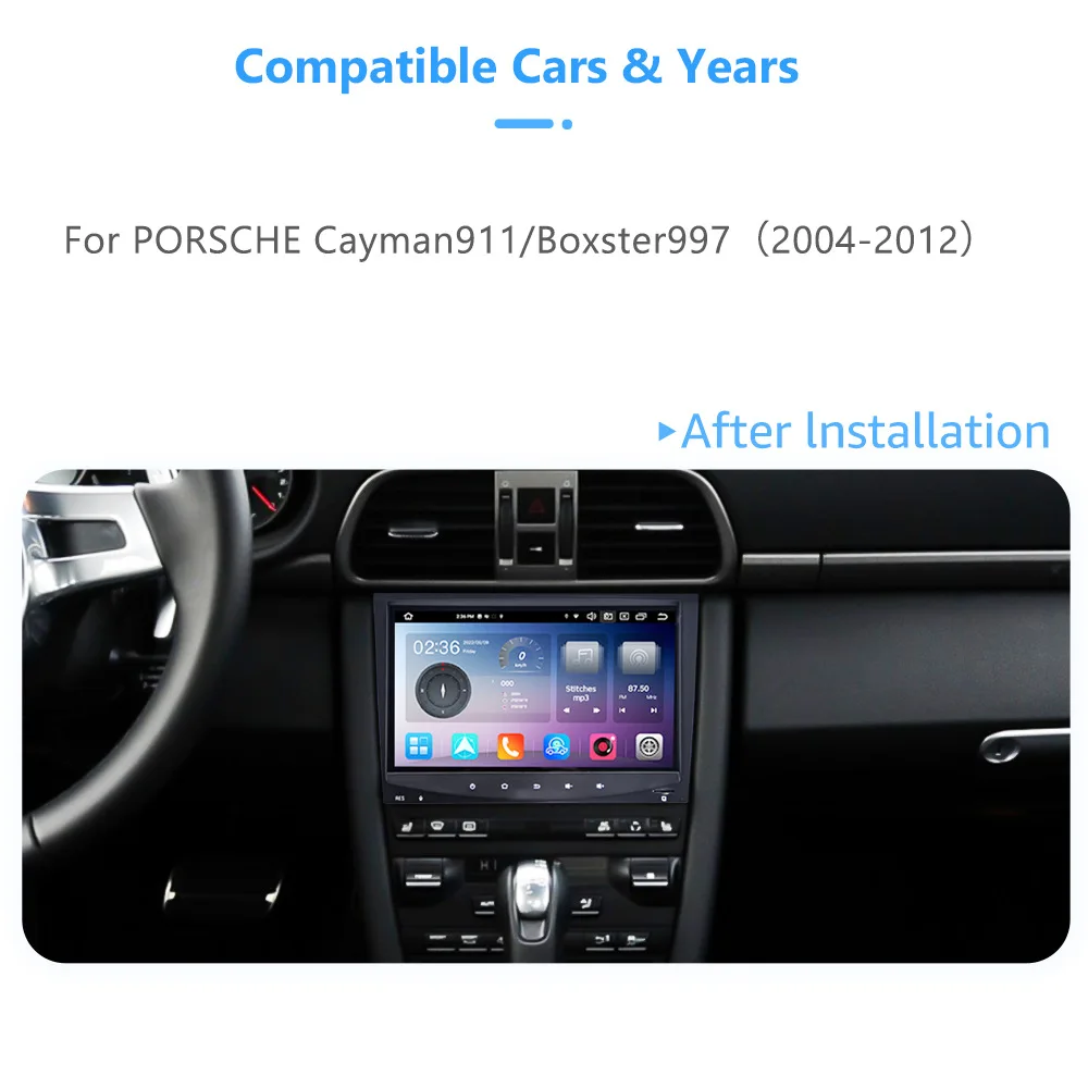 For 8 Inch Android 13  Navigation Carplay 4G LTE Car Radio for CLK-Class A209/C209 Dashboard Placement - view 3