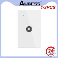 1/2PCS Tuya US WiFi Smart Wall Switch Neutral Wire Required 1/2/3/4 Gang Smart Touch Switch Works With Smart Life APP Alexa