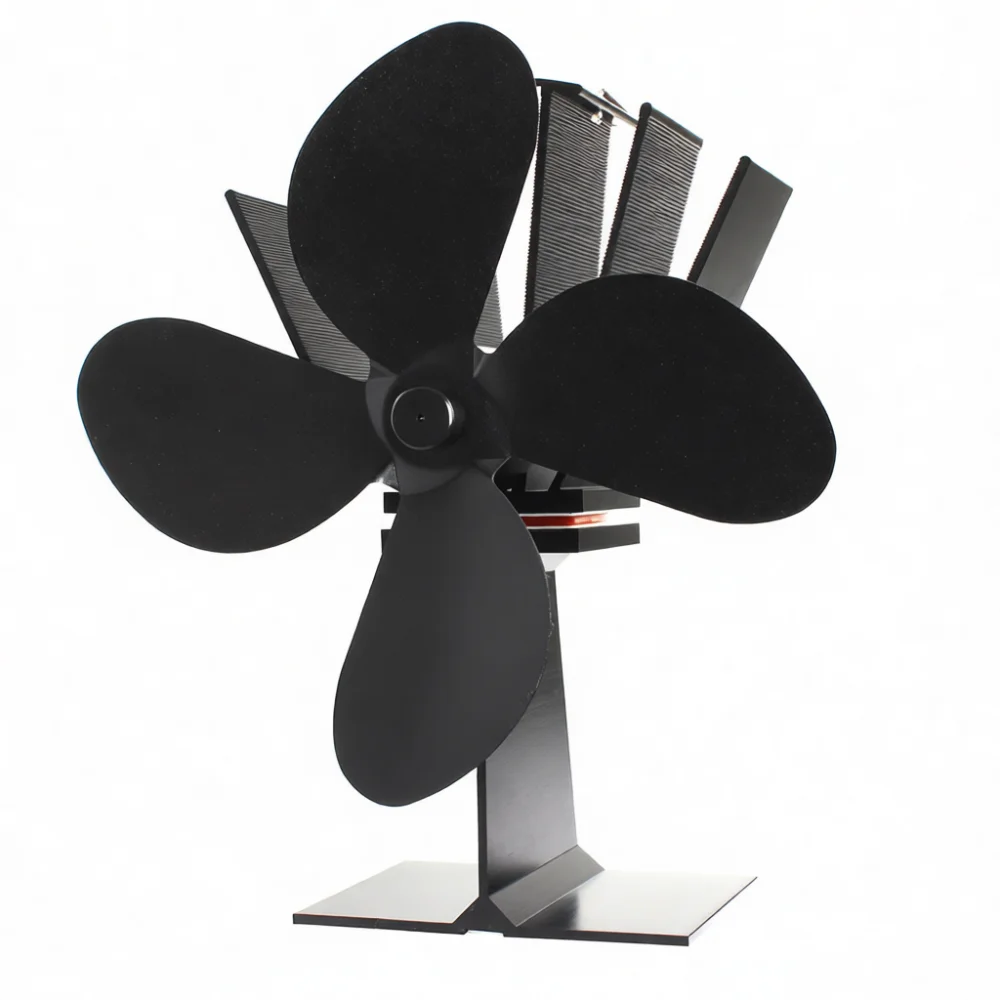 Eco Friendly Fireplace Fan Heat Powered Stove Blower Silent Thermal Log Burner Blade For Efficient Home Air Warming
