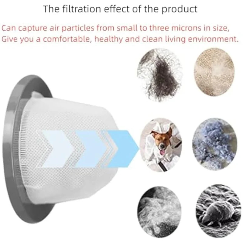 SANQ 8Pack 2033 Filtro de vácuo para Bissell Featherweight Stick Leve Vácuo sem saco 20331 20333 20334 20336 20339 2033M Par