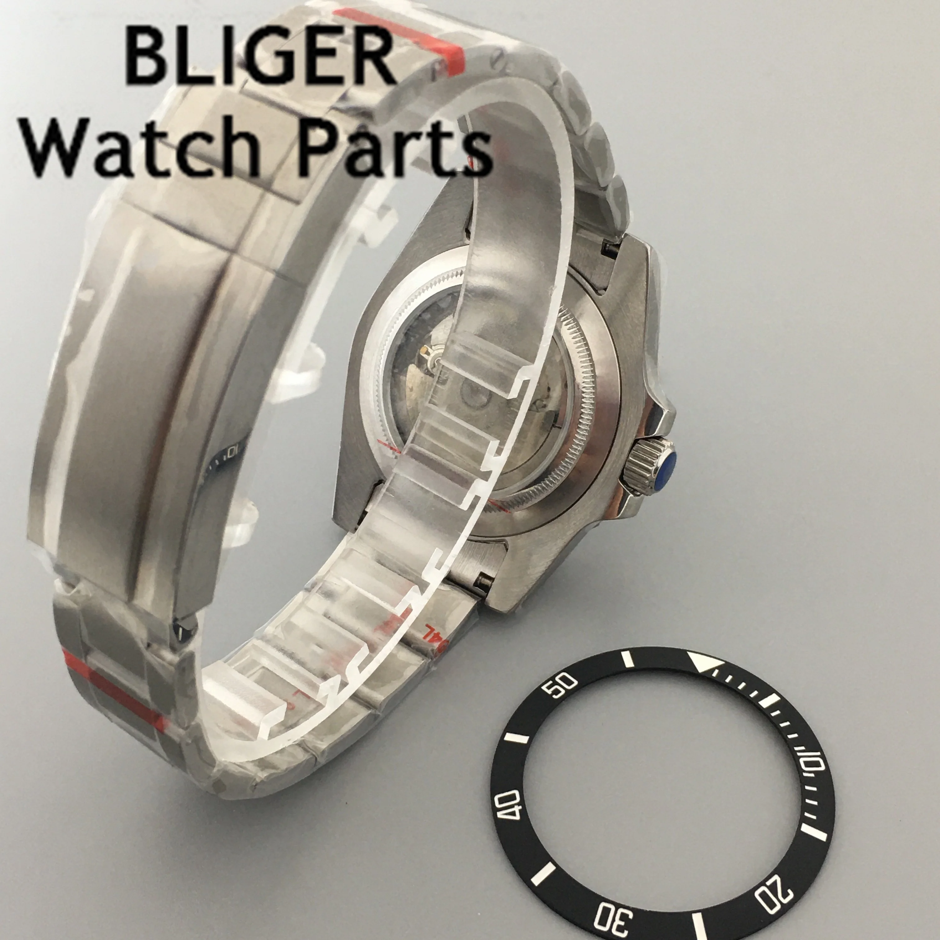 BLIGER 40mm Automatic Watch For Men NH35A Mingzhu Miyota PT5000 Movet Sapphire Black Dial White Yellow Time Mark Lume Oyster Str