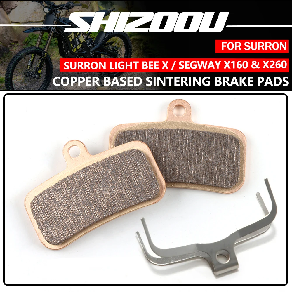 Motorcycle Front Rear Brake Pads For Talaria Sting For Segway X160 X260 X 160 260 For Surron Light Bee X Sur-ron LBX Electric MX