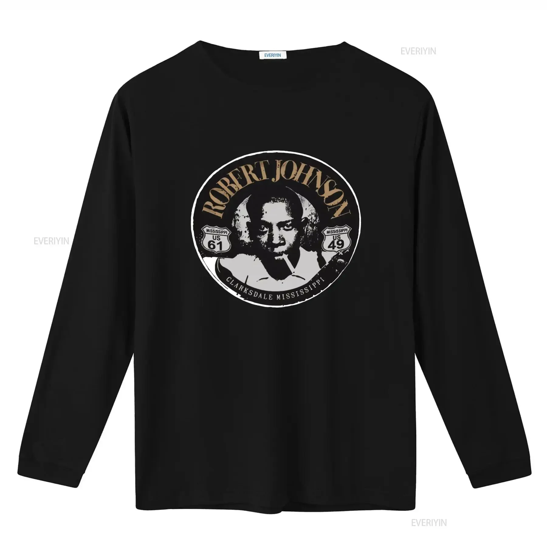 Robert Johnson Best Ever Blues Guitar Crossroads Devil T Shirt 9094 Mississippi Clarksdale US 61 49 Route Design vintage