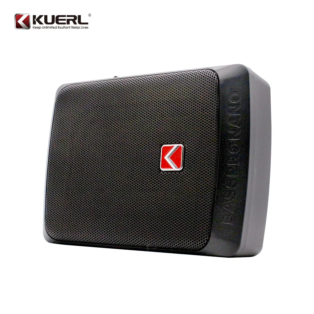 Kuer New Design 6*8" Car Audio Power Bass Auto Subwoofer Underseat Car Subwoofer With cable bag