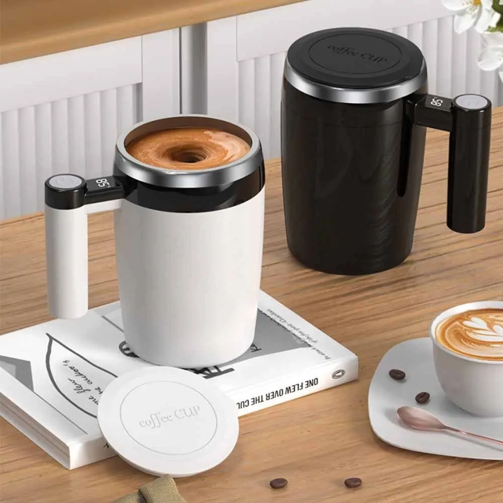 

Измерение температуры, автоматическая чашка для перемешивания, вкладыш из нержавеющей стали, цифровой дисплей, кофейная кружка, перезаряжаемая от USB, термостойкая