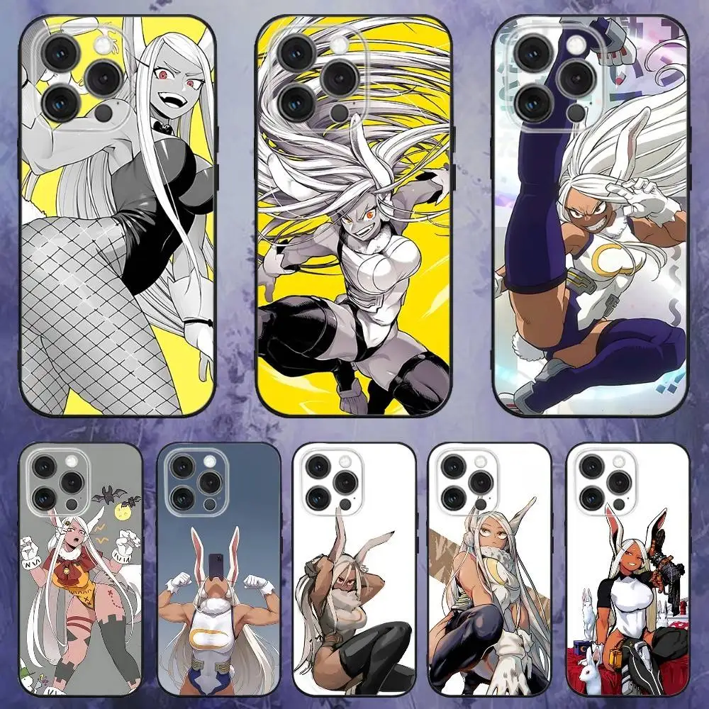 

R-Rumi Usagiyama M-Mirko Phone Case For iPhone 17,16,15,14,13,12,Pro,Max,Plus,E,SE4,Air,Mini Black Soft Box