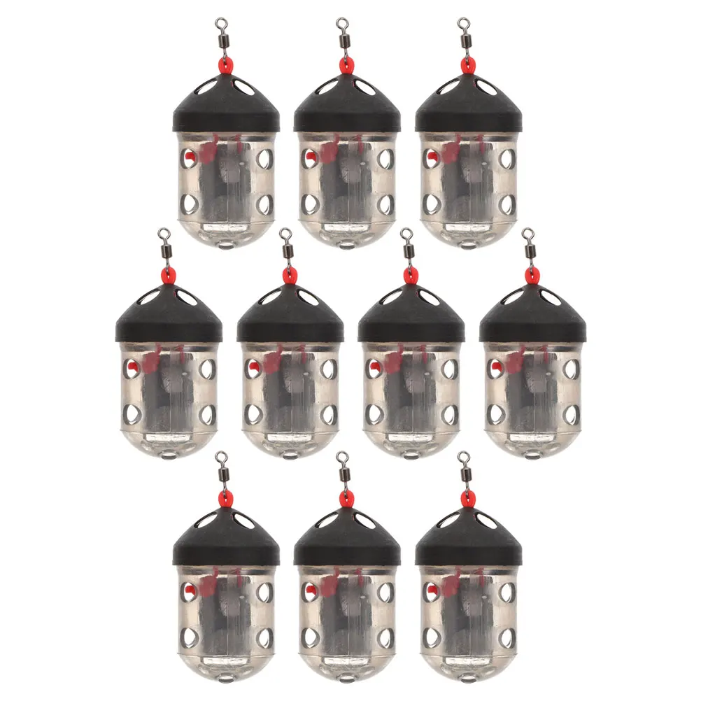 

10pcs Bait Cage Gear Sturdy Material Compact Design Versatile Fishing Accessory Portable Carp Feeder Small Cage Feeder Outdoor