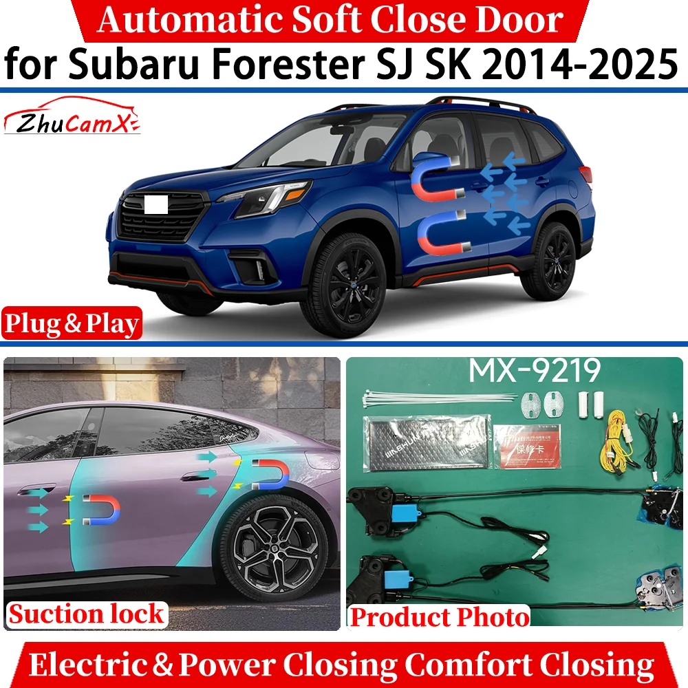 

for Subaru Forester SJ SK 2014-2025 Car Automatic Soft Close Door Electric Power Comfort Closing Suction lock Quiet System