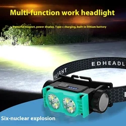 Led Rechargeable Headlamp HeadLight Waterproof Head Flashlights For Outdoor Camping Fishing Head Lamp