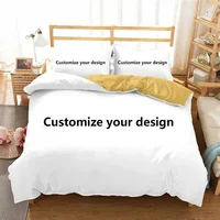 Customized Design Photo Logo Duvet Cover Set Boys Adults Kids Gift Custom DIY Bedding Set Queen King Size Personalized Bet Set 2