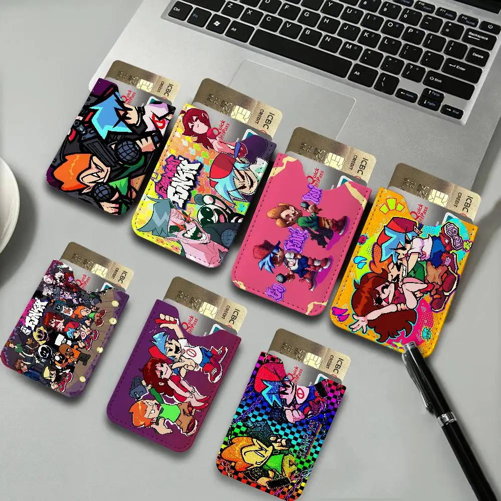 F-Friday Night Funkin Card Protect Credit Bank Card Holder Case Slim Wallet Protector for Men Travel Shopping