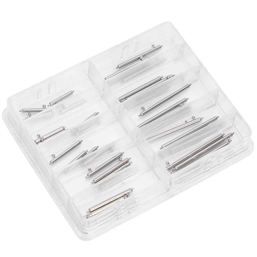 Professional Silver Spring Bar Set Stainless Steel Multiple Sizes Watchband Spring Bar Watch Repair Tool Watch Repair Use