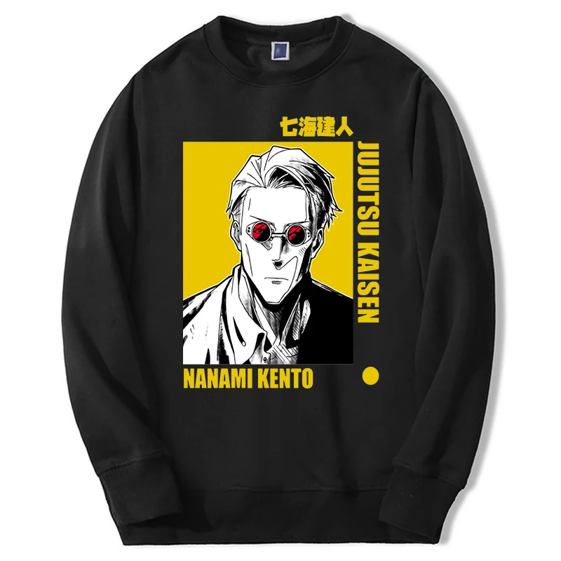 

Jujutsu Kaisen Spring Male Hoodies Sweatshirts Nanami Kento Casual O-Neck Tracksuit Men's Jujutsukaisen Gojo Satoru Sweatshirt