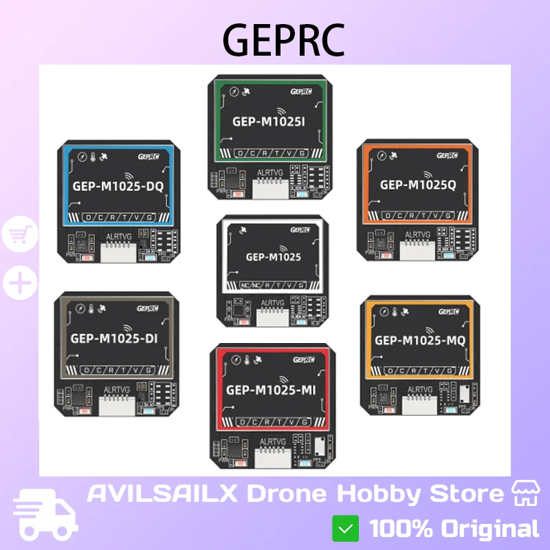 

GPS-модуль серии GEPRC GEP-M1025 — чип u-blox 10, для высокоточного позиционирования