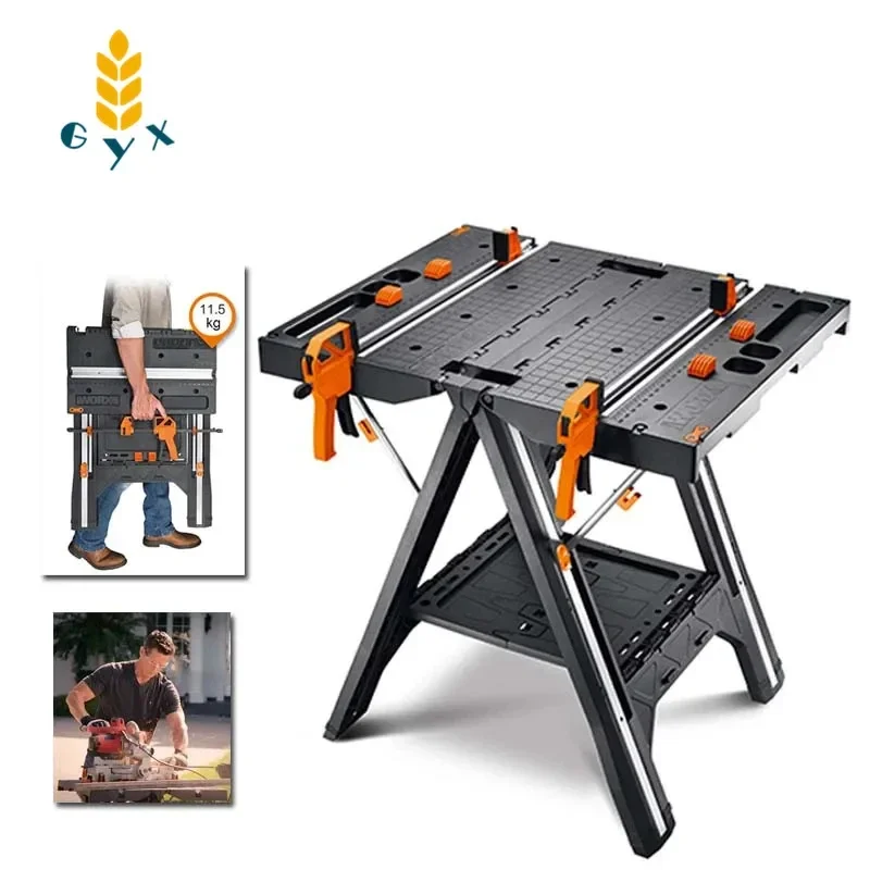 multifunctional work tool table WX051 mobile portable woodworking surgical table sawing machine folding tool safe and durable