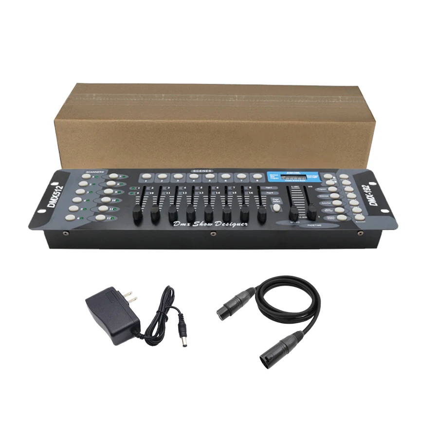 ترقية 192 وحدة تحكم dmx ضوء المرحلة 512 dmx وحدة التحكم dj معدات التحكم